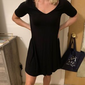 Black Dress with Cut Outs on Back